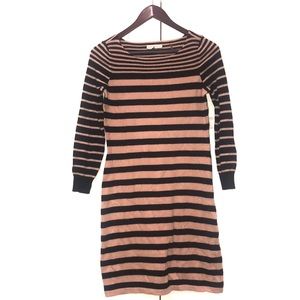 Rebecca Taylor Striped Wool Cashmere Dress Sz M
